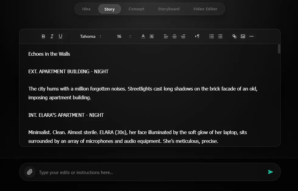 Screenplay Editing